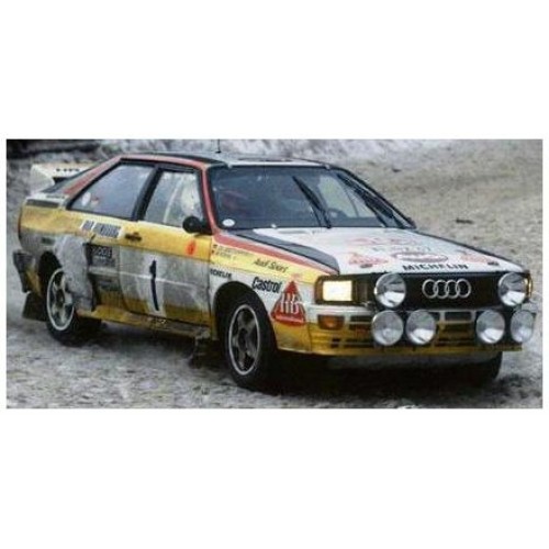 SUNH4258 - 1/18 AUDI QUATTRO A2 NO.1 W.ROHRL/C.GEISTDORFER RALLYE MONTE CARLO 1984