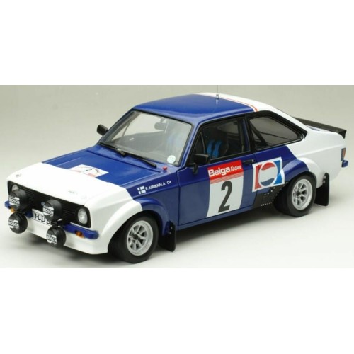 SUNH4662 - 1/18 FORD ESCORT RS1800 NO.2 PENTTI AIRIKKALA/ JUHA PIIRONEN CIRCUIT DES ARDENNES 1983