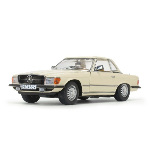 SUNH4667 - 1/18 MERCEDES-BENZ 350 SL HARD TOP IVORY 1977