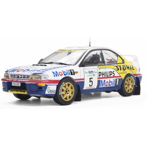 SUNH5519 - 1/18 SUBARU IMPREZA 555 NO.5 MOBIL 1 ELPA RALLY HALKIDIKI 1997 K.HOLOWCZYC/M.WISLAWSKI