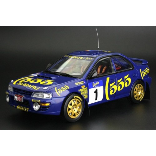 SUNH5525 - 1/18 SUBARU IMPREZA 555 NO.1 BOURNE/SIRCOMBE 1ST 555 HONG KONG BEIJING RALLY 1994 (999PCS)