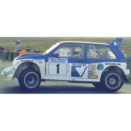 SUNH5544 - 1/18 MG METRO 6R4 NO.1 R.POND/R.ARTHUR WINNER MANX INTERNATIONAL RALLY 1986