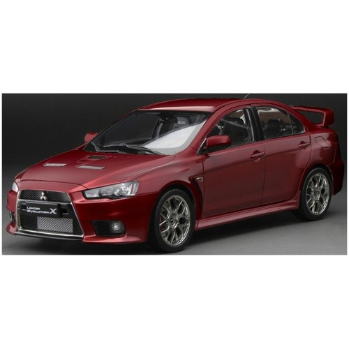 SUNH5822R - 1/18 MITSUBISHI LANCER EVOLUTION X COOL RED METALLIC RHD