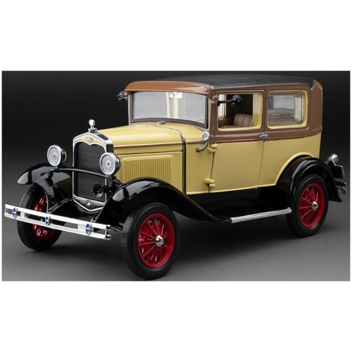 SUNH6191 - 1/18 FORD MODEL A TUDOR BRONSON YELLOW 1931