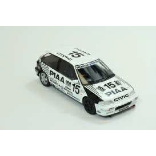 T9-1800102 - 1/18 1991 HONDA CIVIC EF9 JTC PIAA NO.15 SUGO 300K WHITE/BLACK                                                                                #19 MONTE CARLO