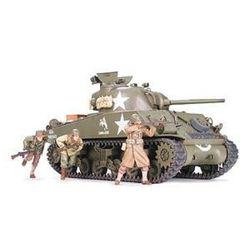 TAM35250 - 1/35 M4A3 SHERMAN W/75MM GUN AND 3 FIGURES (PLASTIC KIT)