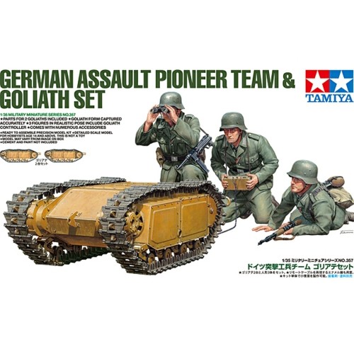 TAM35357 - 1/35 GERMAN PIONEER AND GOLIATH SET (PLASTIC KIT)