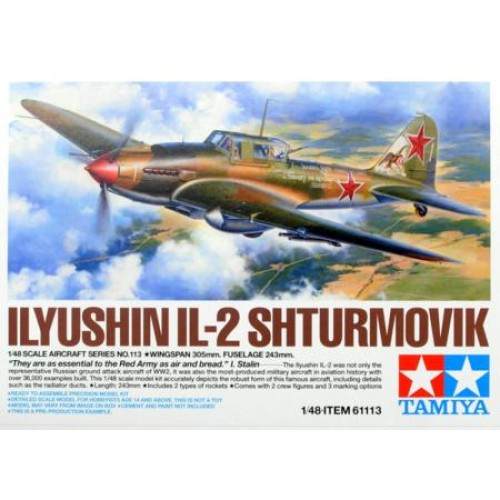 TAM61113 - 1/48 ILYUSHIN IL-2 STURMOVIK (PLASTIC KIT)