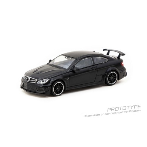 TCT64G009MB - 1/64 MERCEDES-BENZ C 63 AMG COUPE BLACK SERIES MATTE BLACK