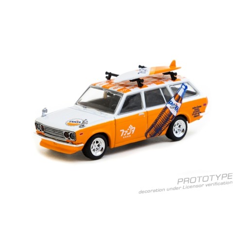 TCT64G026FA - 1/64 DATSUN BLUEBIRD 510 WAGON - FANTA