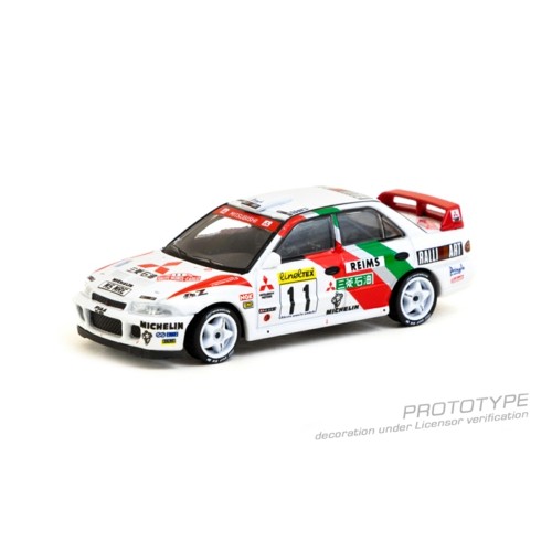 TCT64G04995MCR1 - 1/64 MITSUBISHI LANCER EVOLUTION II RALLYE MONTE CARLO 1995 T.MAKINEN/S.HARJANNE