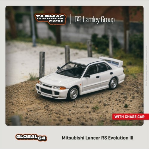 TCT64G050RS - 1/64 MITSUBISHI LANCER RS EVOLUTION III - WHITE