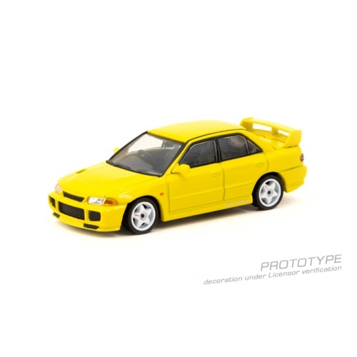 TCT64G050YL - 1/64 MITSUBISHI LANCER GSR EVOLUTION III YELLOW