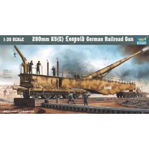 TM00207 - 1/35 280MM K5E LEOPOLD GERMAN RAILROAD GUN (PLASTIC KIT)