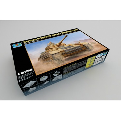 TM00919 - 1/16 PZ.KPFW.IV AUSF.F2 GERMAN MEDIUM TANK (PLASTIC KIT)