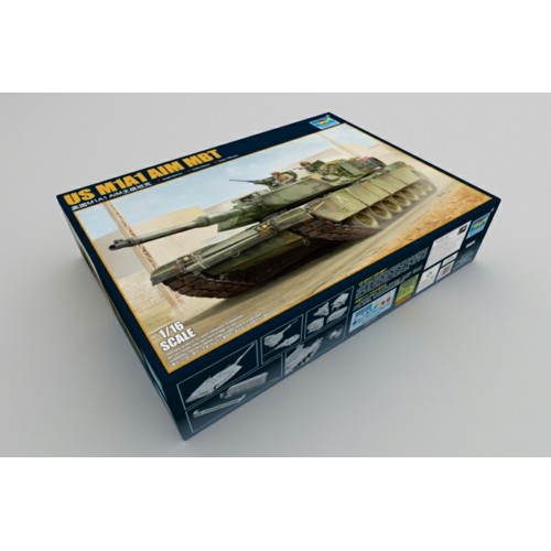 TM00926 - 1/16 US M1A1 ABRAMS MAIN BATTLE TANK (PLASTIC KIT)