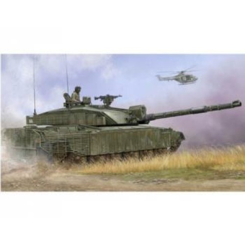 TM01522 - 1/35 BRITISH CHALLENGER 2 WITH ANTI-HEAT FENCES (PLASTIC KIT)