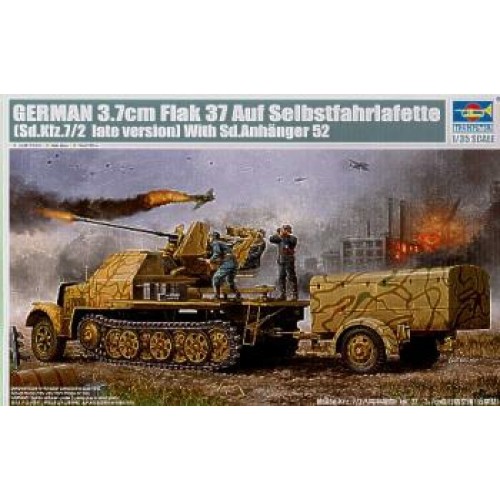 TM01526 - 1/35 SD.KFZ.7/2 3.7CM FLAKVIERLING 37 (PLASTIC KIT)