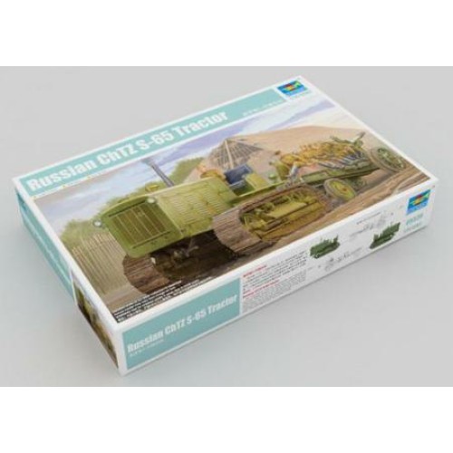 TM05538 - 1/35 CHELYABINSK CHTZ S-65 RUSSIAN TRACKED TRACTOR FIELD GUN TOWING (PLASTIC KIT)