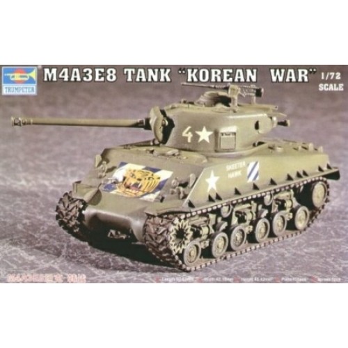 TM07229 - 1/72 SHERMAN M4A3E8 SHERMAN KOREA (T80 TRACK). (PLASTIC KIT)