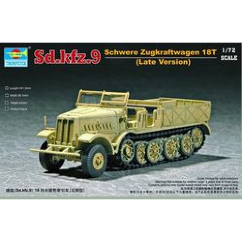 TM07252 - 1/72 SD.KFZ.9 18T FAMO HALF TRACK (LATE) (PLASTIC KIT)