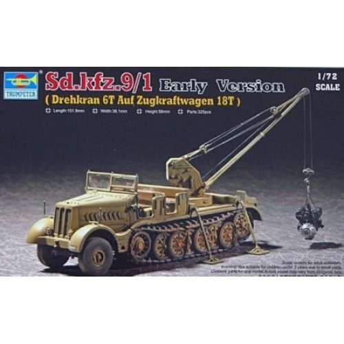 TM07253 - 1/72 SD.KFZ.9/1 FAMO 18T WITH BILSTEIN CRANE (EARLY) (PLASTIC KIT)