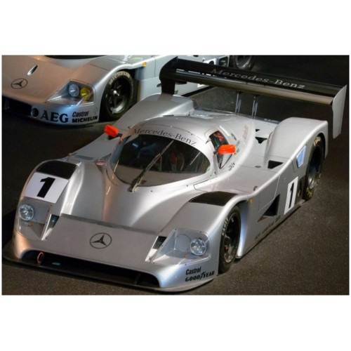 TOP150D - 1/18 MERCEDES C11 PRESENTATION METALLIC SILVER 1991