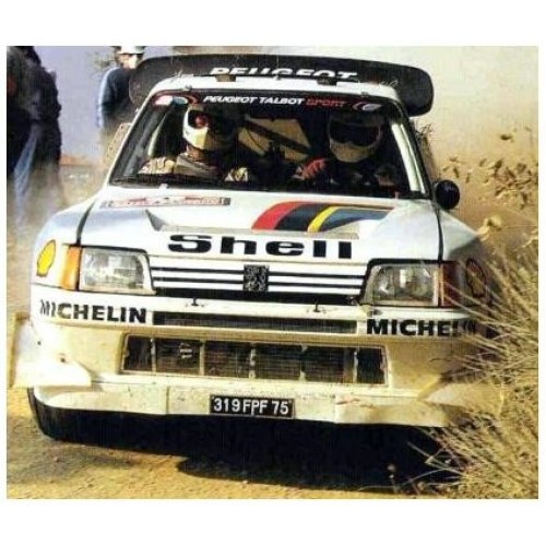 TOPTMR1262A - 1/12 PEUGEOT 205 TURBO 16 E2 NO.1 T.SALONEN/ S.HARJANNE 2ND RALLYE MONTE CARLO 1986