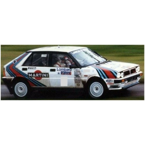 TOPTMR1263C - 1/12 LANCIA DELTA HF 4WD NO.4 J. KANKKUNEN/ J. PIIRONEN WINNER LOMBARD RAC RALLY 1987