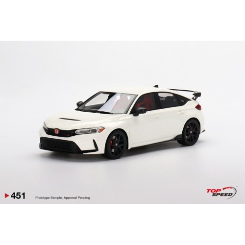 TS0451 - 1/18 HONDA CIVIC TYPE R CHAMPIONSHIP WHITE (RHD) 2023