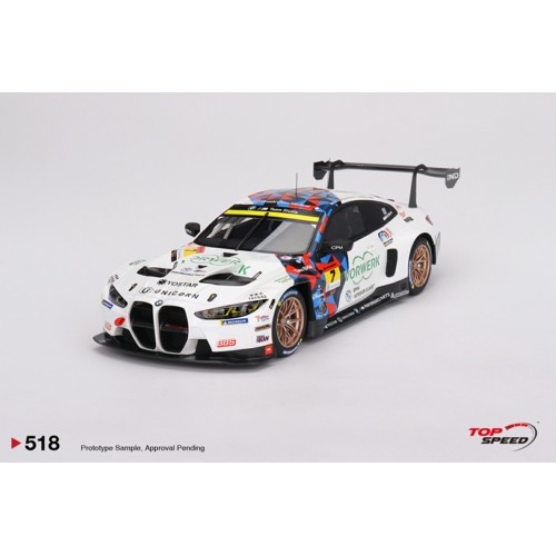 TS0518 - 1/18 BMW M4 GT3 NO.7 STUDIE BMW M4 BMW M TEAM STUDIE X CRS 2023 SUPER GT SERIES