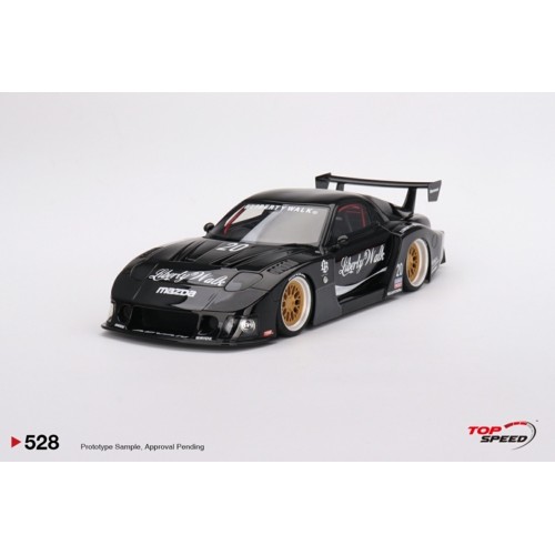 TS0528 - 1/18 MAZDA RX-7 LB-SUPER SILHOUETTE LIBERTY WALK BLACK