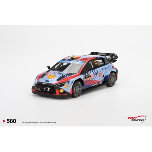 TS0580 - 1/18 HYUNDAI I20 N RALLY1 HYBRID NO.11 2024 RALLY MONTE CARLO WINNER