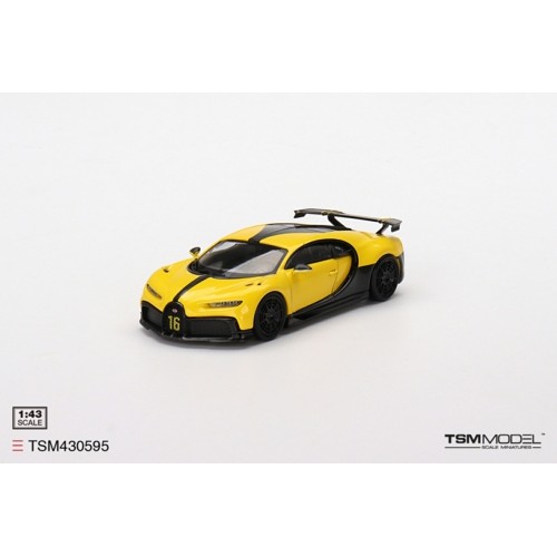 TSM430595D - 1/43 BUGATTI CHIRON PUR SPORT YELLOW (DIECAST)