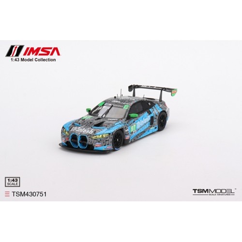 TSM430751 - 1/43 BMW M4 GT3 NO.97 TURNER MOTORSPORT IMSA 2023 LAGUNA SECA GTD 2ND PLACE (RESIN)