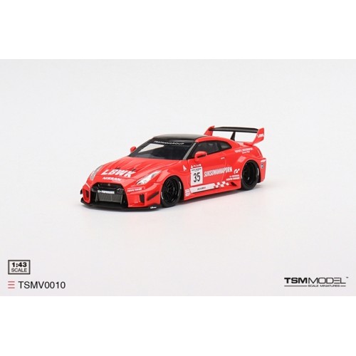 TSMV0010 - 1/43 LB-SILHOUETTE WORKS GT NISSAN 35GT-RR VER.1 RED/BLACK LBWK