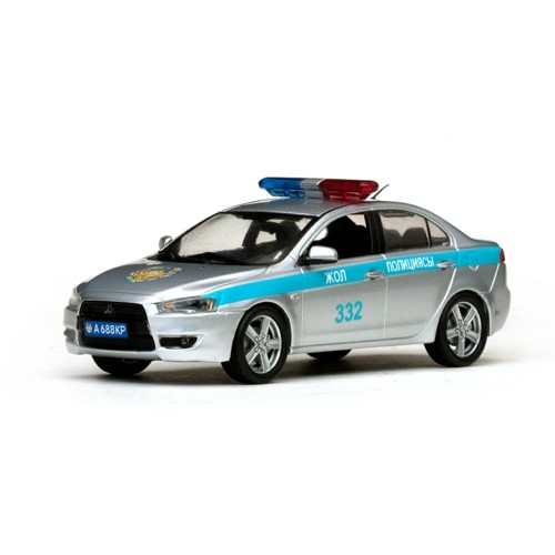 VITV29318 - 1/43 MITSUBISHI LANCER - KAZAKHSTAN POLICE SILVER