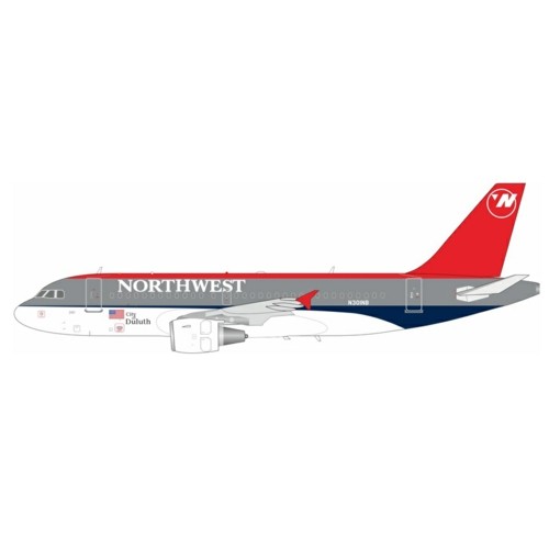 WB319NE301 - 1/200 NORTHWEST AIRLINES AIRBUS A319-114 N301NB WITH STAND