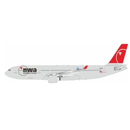 WB333806NW - 1/200 NORTHWEST AIRLINES AIRBUS A330-323 N806NW WITH STAND