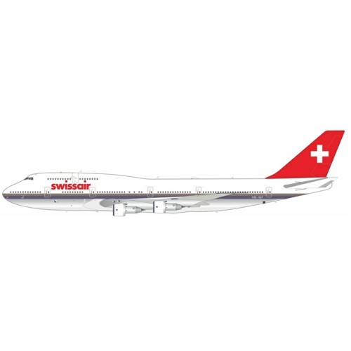 WB743IGFP - 1/200 SWISSAIR BOEING 747-357 HB-IGF WITH STAND