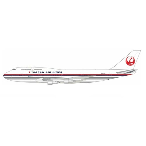 WB743JL163P - 1/200 JAPAN AIR LINES - JAL BOEING 747-346 JA8163 POLISHED WITH STAND