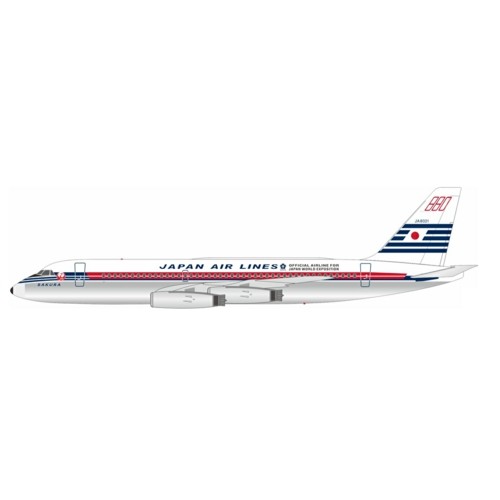 WB880JAL021PR - 1/200 JAL CONVAIR 880M (22M-22)JA8021 POLISHED WITH STAND