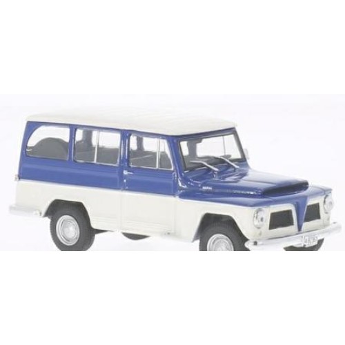 1/43 WILLYS RURAL 1968 - BLUE/WHITE