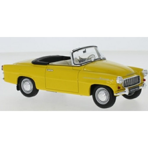 WBX124118 - 1/24 SKODA FELICIA CABRIO YELLOW 1959