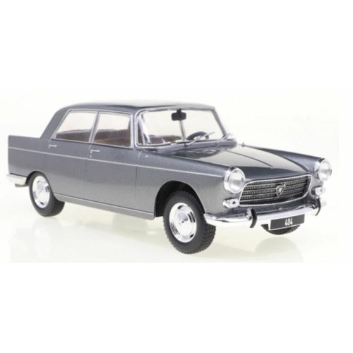 WBX124160 - 1/24 PEUGEOT 404 METALLIC GREY 1960