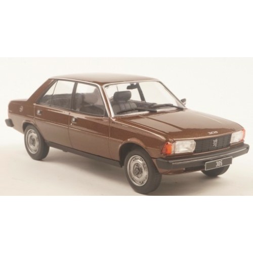 WBX124243 - 1/24 PEUGEOT 305 BROWN