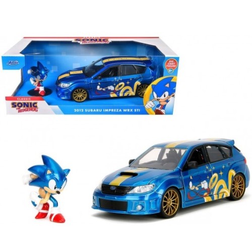 JAD35871 - 1/24 SUBARU IMPREZA WRX STI WITH SONIC THE HEDGEHOG