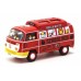 TCT64S010HK - 1/64 VOLKSWAGEN TYPE II SCHOOL BUS HELLO KITTY, RED/WHITE/YELLOW