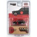 TCT64G026BK - 1/64 DATSUN 510 WAGON WITH SURFBOARD, BLACK/RED