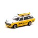 TCT64G026ME1 - 1/64 DATSUN BLUEBIRD 510 WAGON MOON EQUIPPED, YELLOW/WHITE